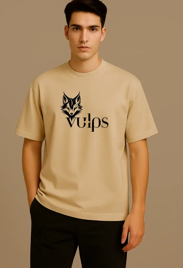 Men Over Size Printed T shirt (S, Red)