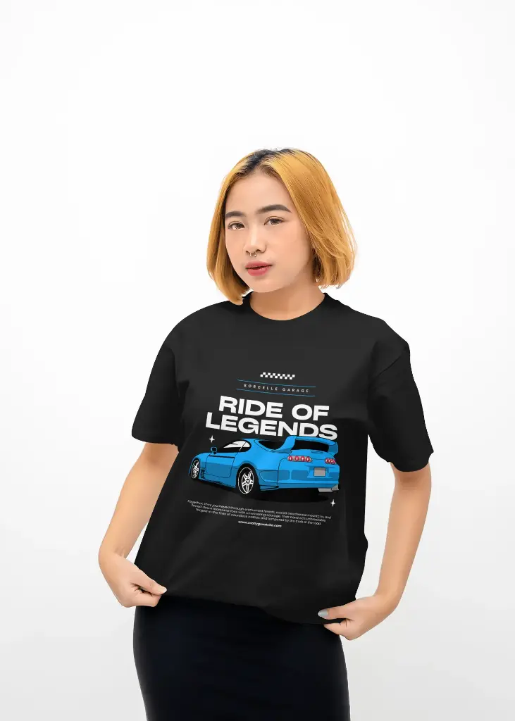 Casual Printed T-shirt (S, Black)