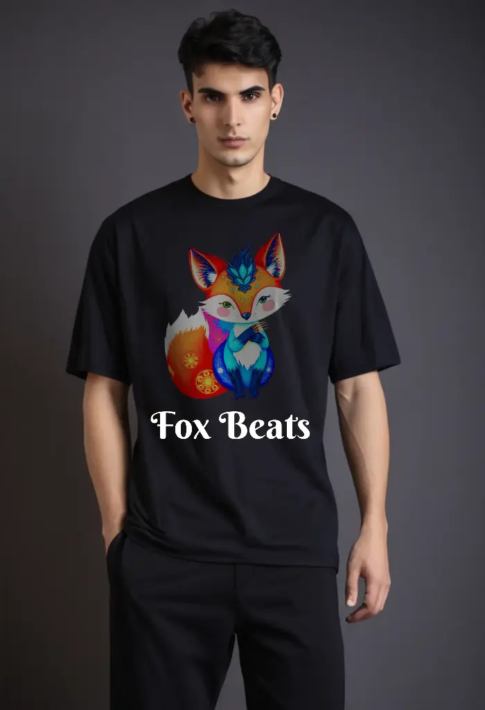Men Over Size Printed -T shirt
