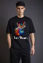 Men Over Size Printed -T shirt