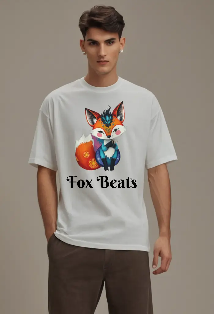 Men Over Size Printed -T shirt