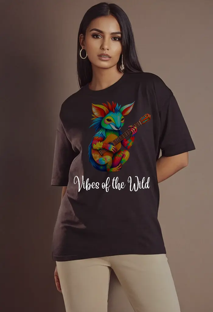 Women Over Size Printed T-shirt