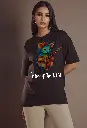 Women Over Size Printed T-shirt