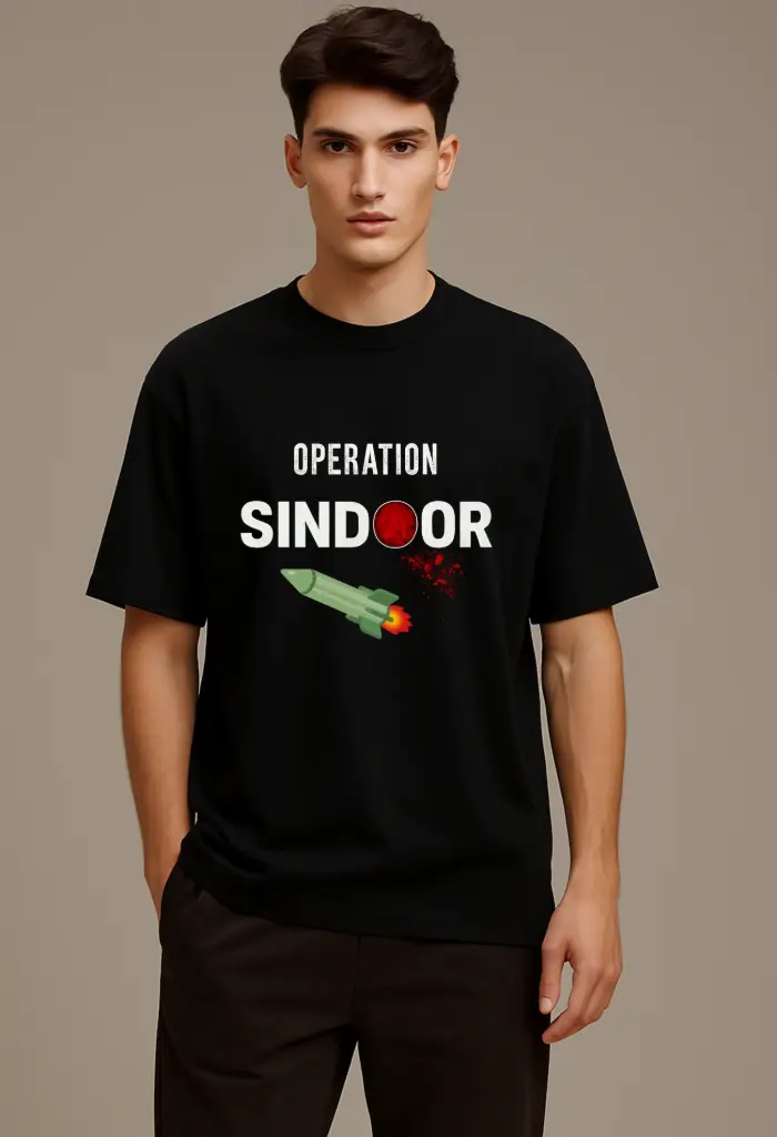 Men Printed Over Size T-shirt