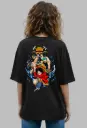 Women Over Size Printed-T