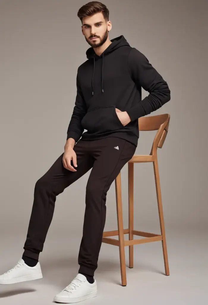 Men for Hoodie (S, Black)