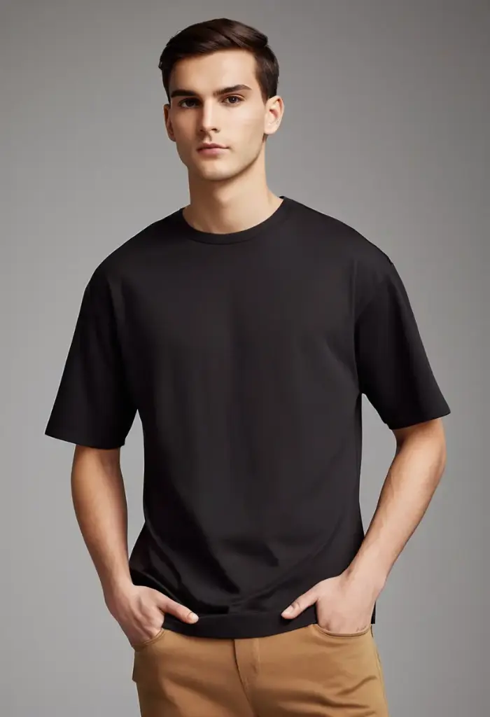 Men Over size - T (S, Black)