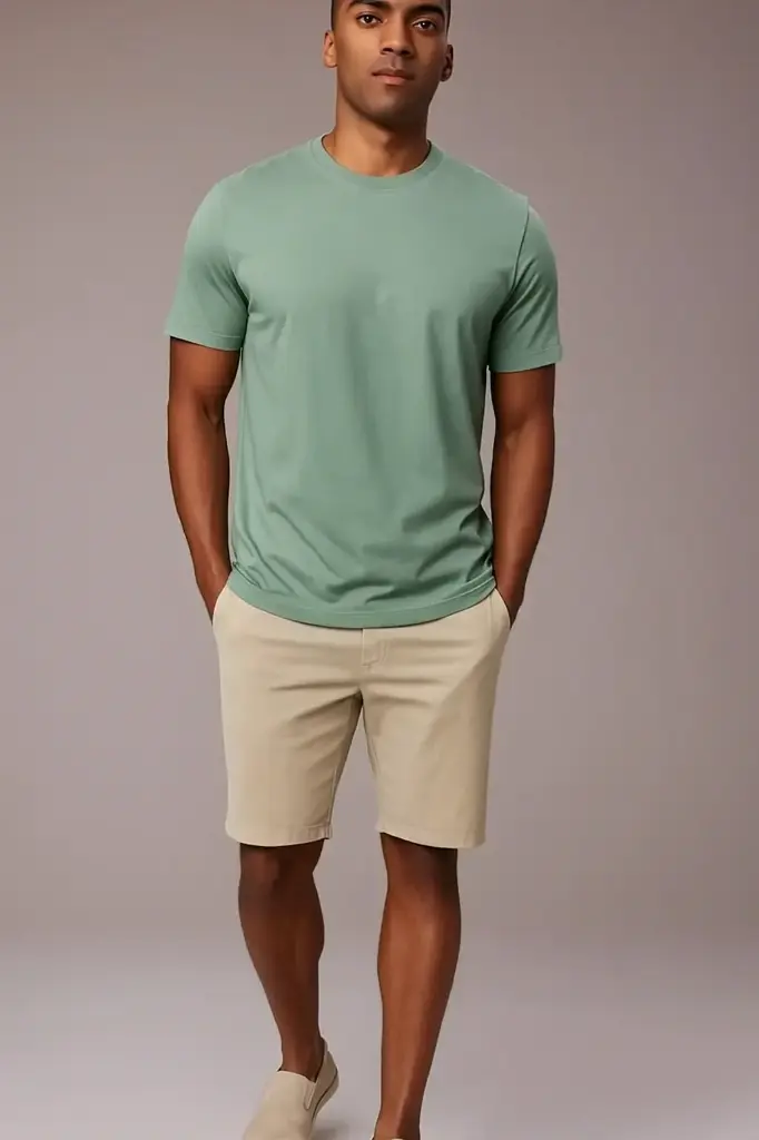 Casual T-Shirt (S, Sea Green)
