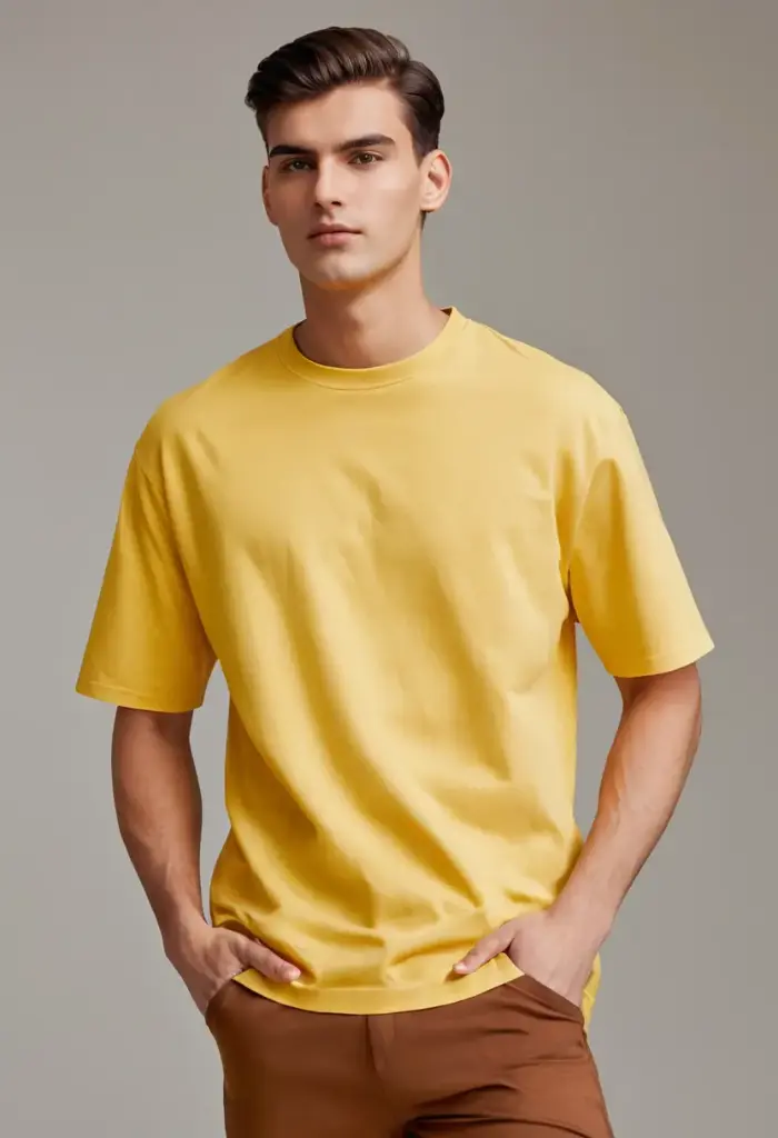 Men Over Size-T (S, Yellow)