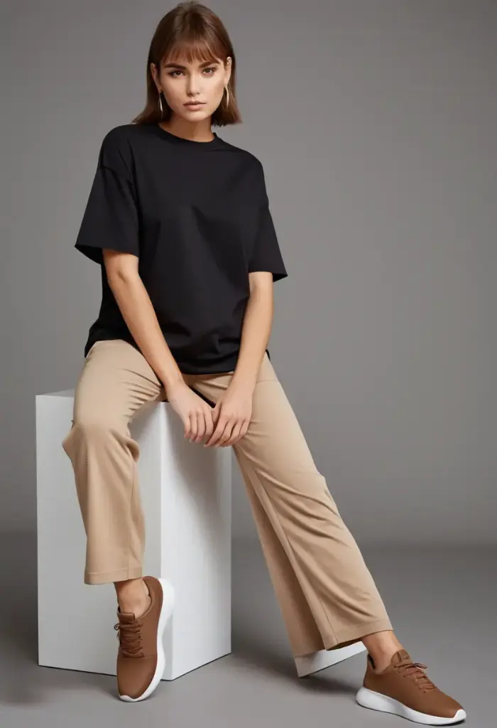 Women Oversize -T (S, Black)