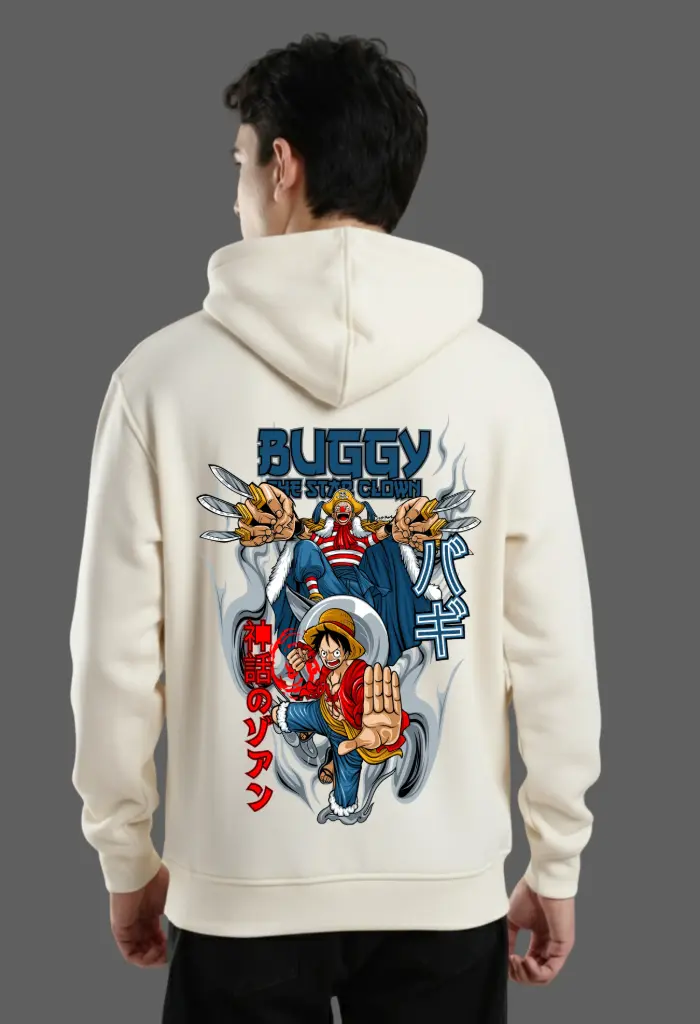 Unisex Printed Hoodie (S, Off White)