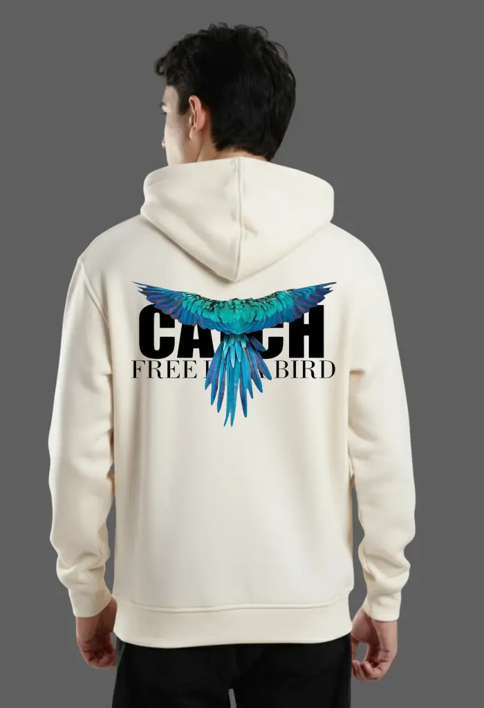 Unisex Printed Hoodie (S, White)