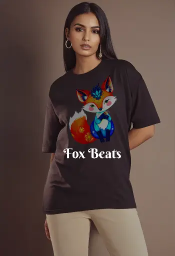 Women Over Size Printed T-shirt