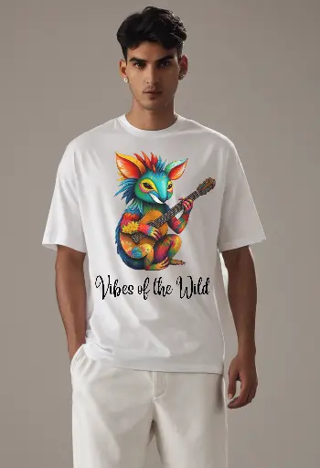 Men Over Size Printed T-shirt