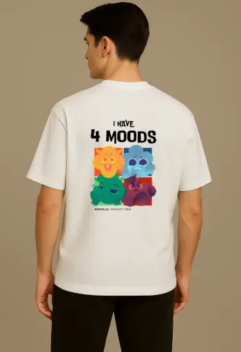 Men Printed Over Size -Tshir
