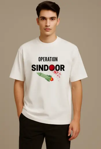 Men Printed Over Size T-shirt